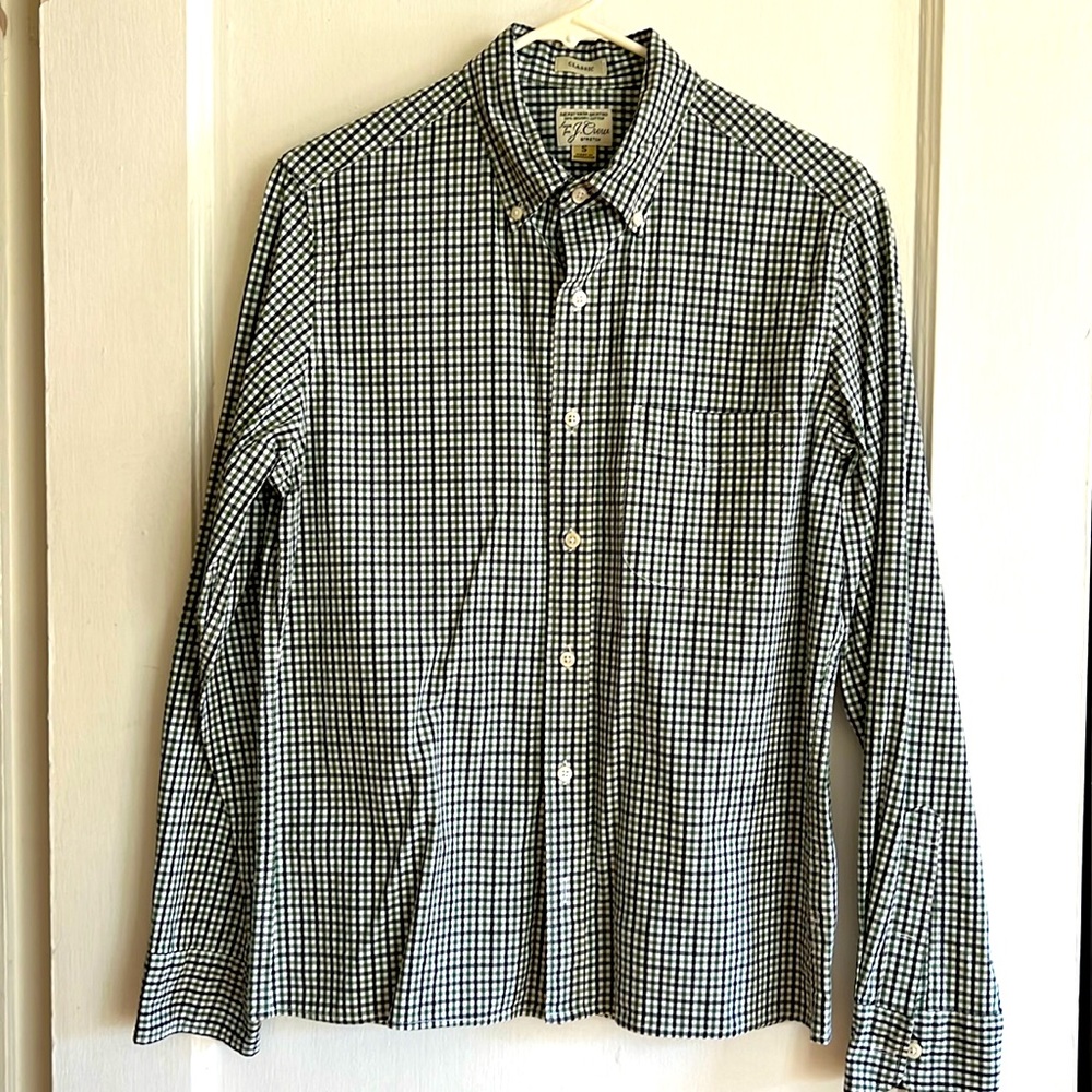 Men’s J Crew Secret Wash cotton poplin shirt